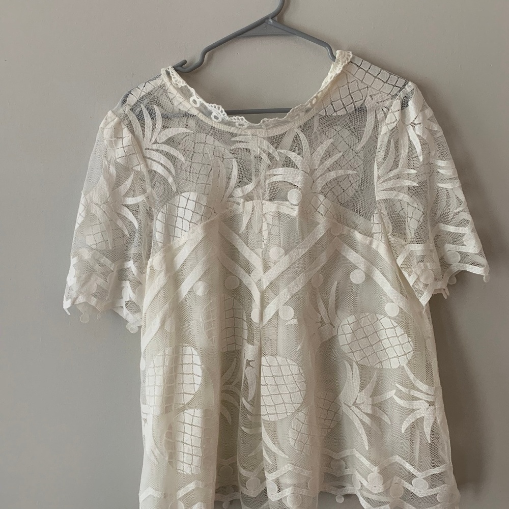 Anthropologie Pineapple Blouse